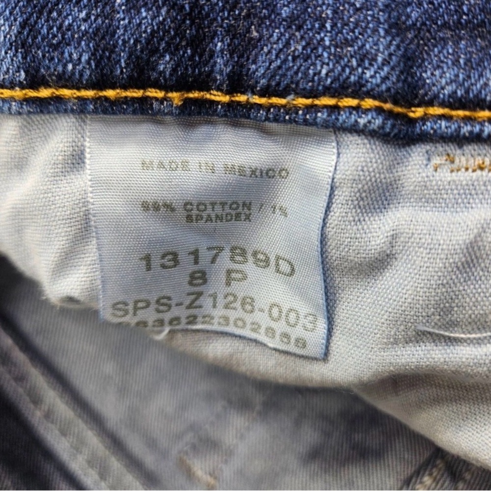 Riders Blue Denim Jean Capris with Brass Button - Picture 5 of 10